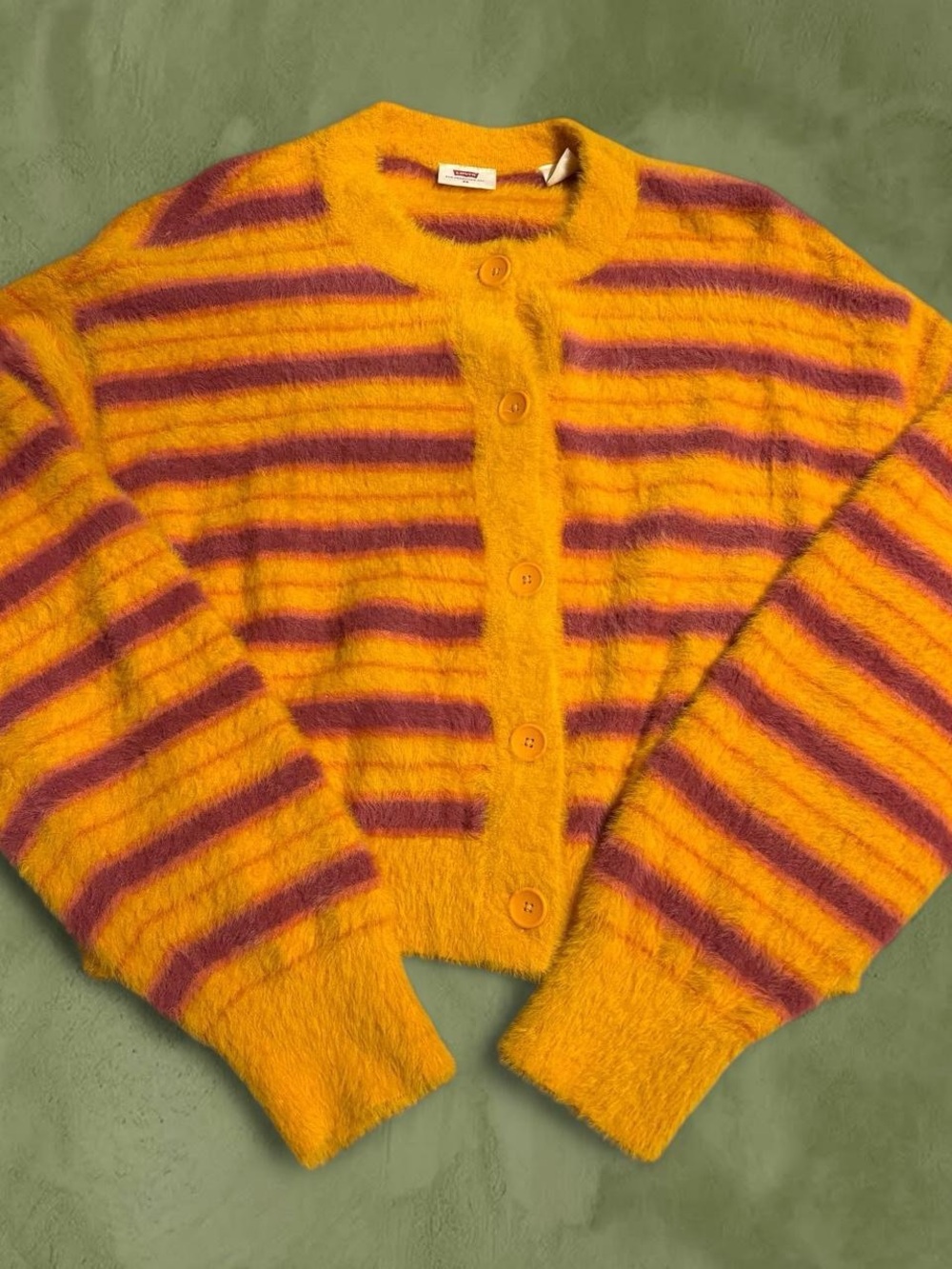 Levi’s Women’s Striped Fuzzy Sweater